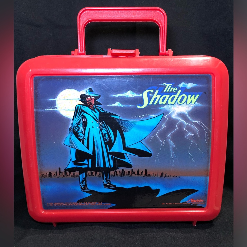 1994 “THE SHADOW” Lunch Box Manufactured by Aladdin Industries, Previously Owned